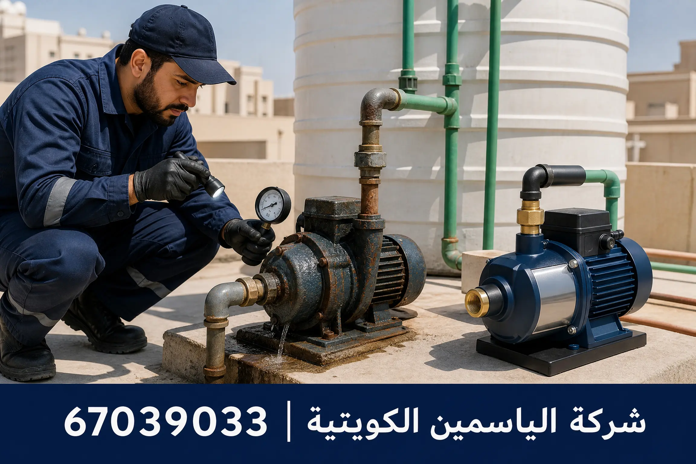 تركيب مضخات مياه بالكويت
